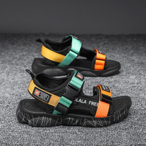Spring And Summer New Thick-Soled Children's Casual Shoes Fingerless Velcro Sandals Beach Shoes Children's Sandals Shoes