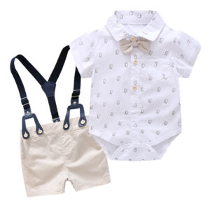 Baby Boy Short Sleeve Outing Romper