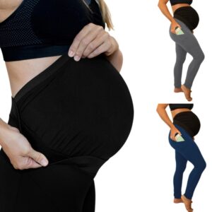 High waist side pocket Maternity Pants